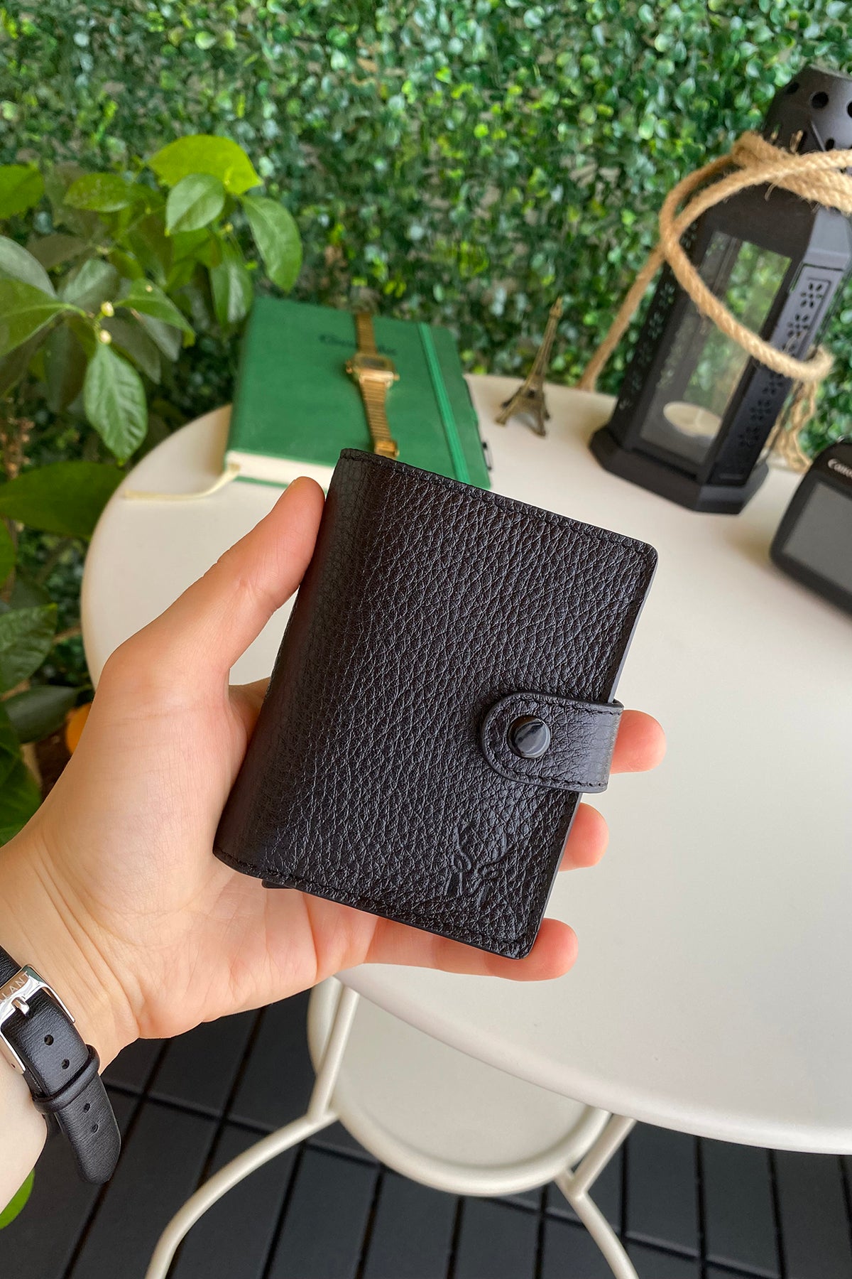 Orlando Genuine Leather Pop-Up RFID Premium Cardholder in various colors with zipper feature and aluminum mechanism.