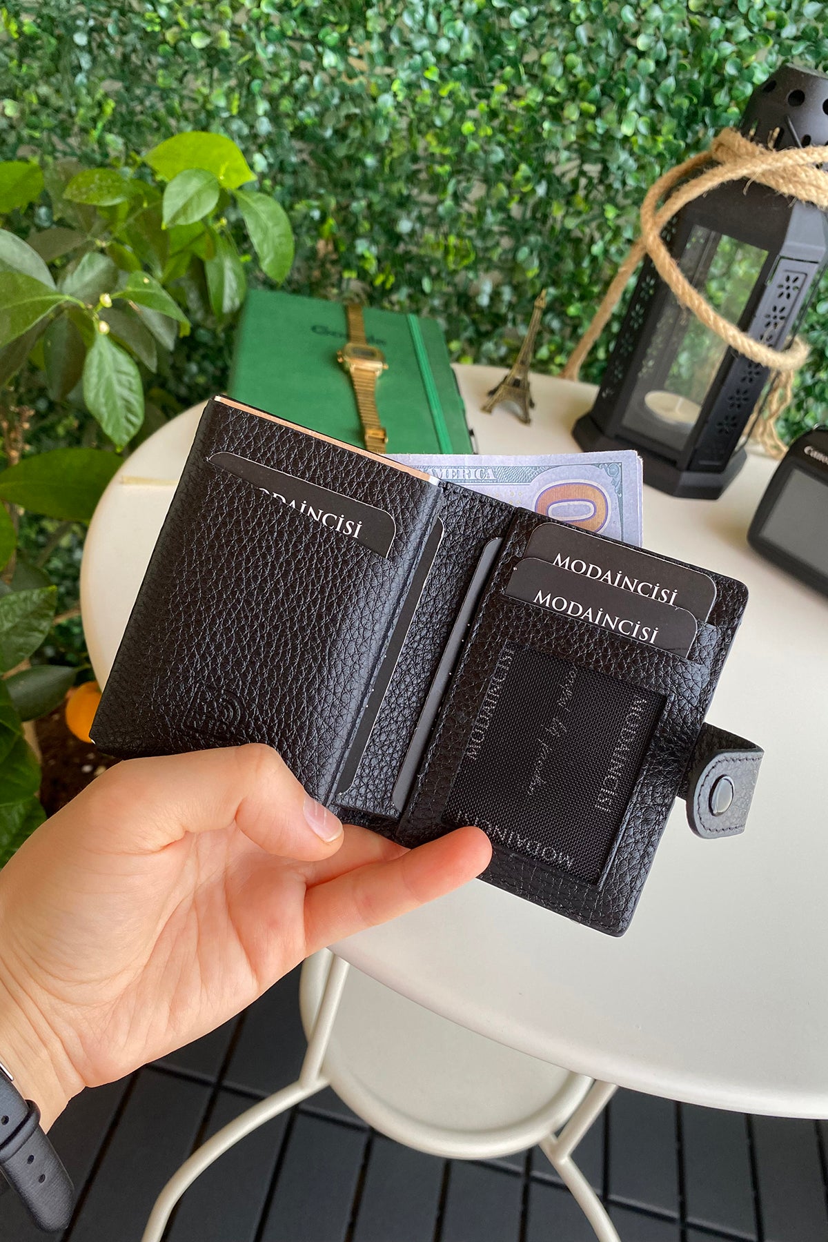 Orlando Genuine Leather Pop-Up RFID Premium Cardholder in various colors with zipper feature and aluminum mechanism.