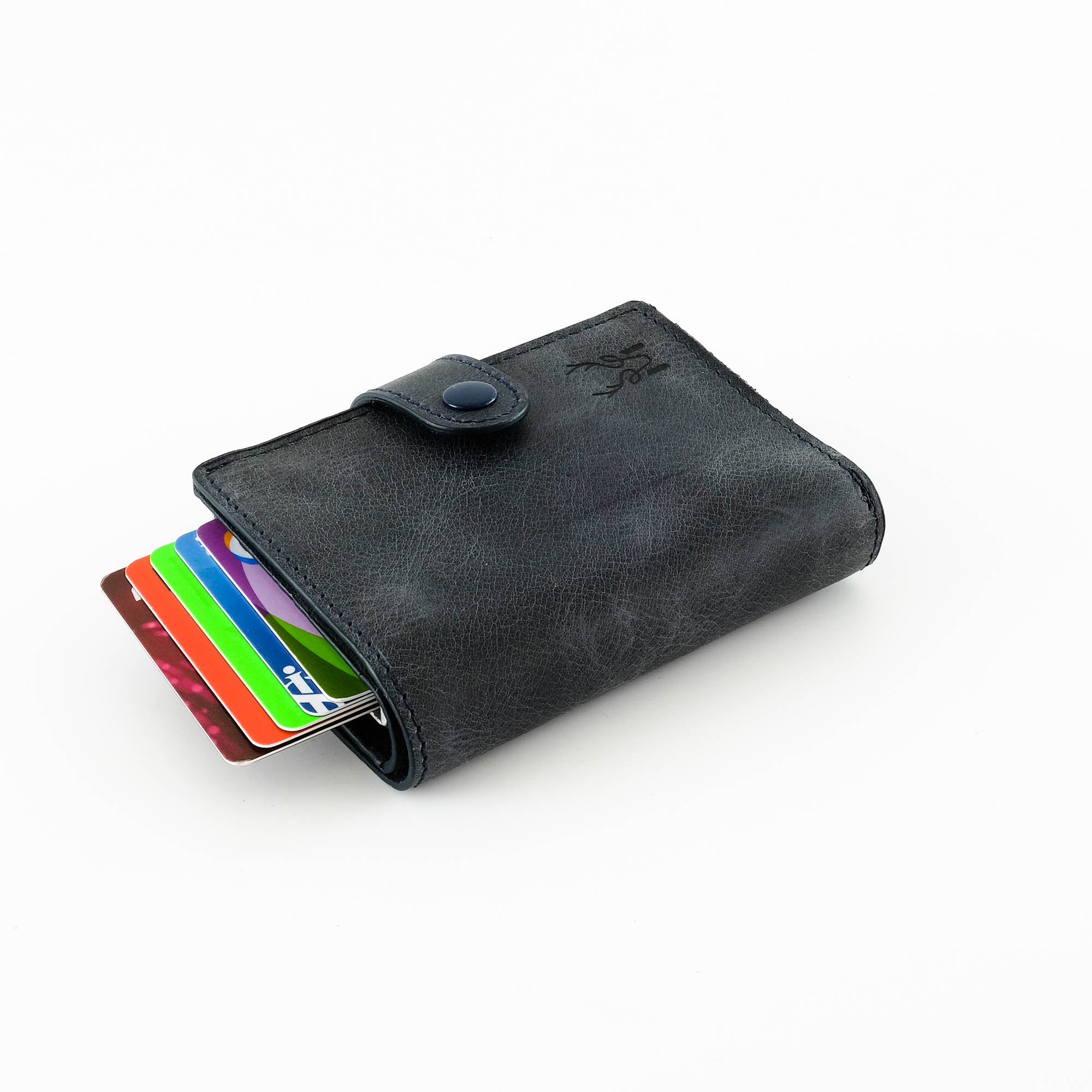 Orlando Genuine Leather Pop-Up RFID Premium Cardholder in various colors with zipper feature and aluminum mechanism.