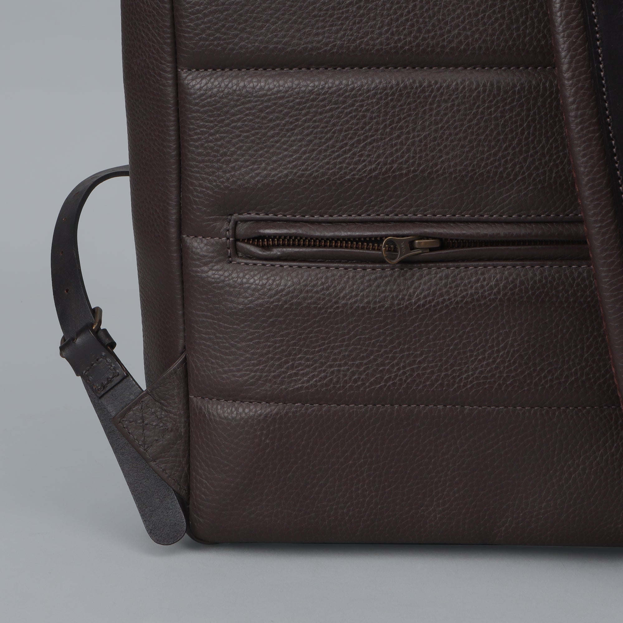 Oslo Leather Backpack made from premium full grain leather, featuring multiple pockets and adjustable straps, perfect for daily use and travel.