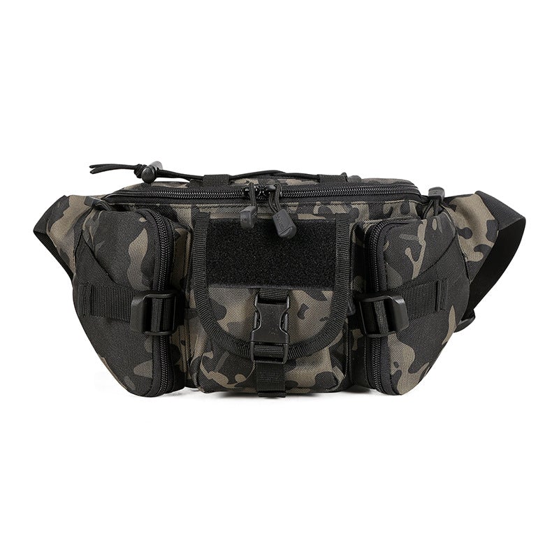 Outdoor Military Fan Tactical Bag made of Crypto Nylon, featuring a waterproof design and zipper opening, ideal for outdoor activities.