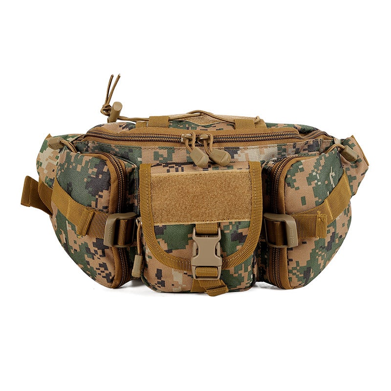 Outdoor Military Fan Tactical Bag made of Crypto Nylon, featuring a waterproof design and zipper opening, ideal for outdoor activities.