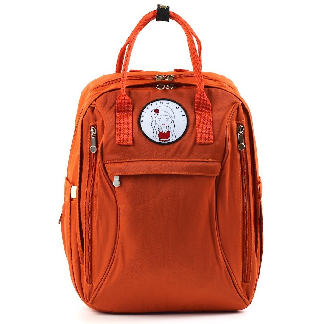 Overnight backpack featuring two main compartments, padded shoulder straps, and multiple pockets in a stylish design.