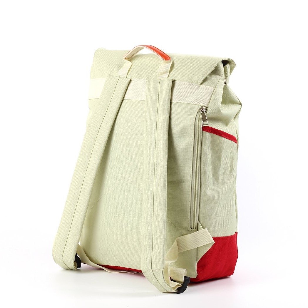 Overnight backpack in five colors, featuring adjustable straps and multiple pockets for organization.