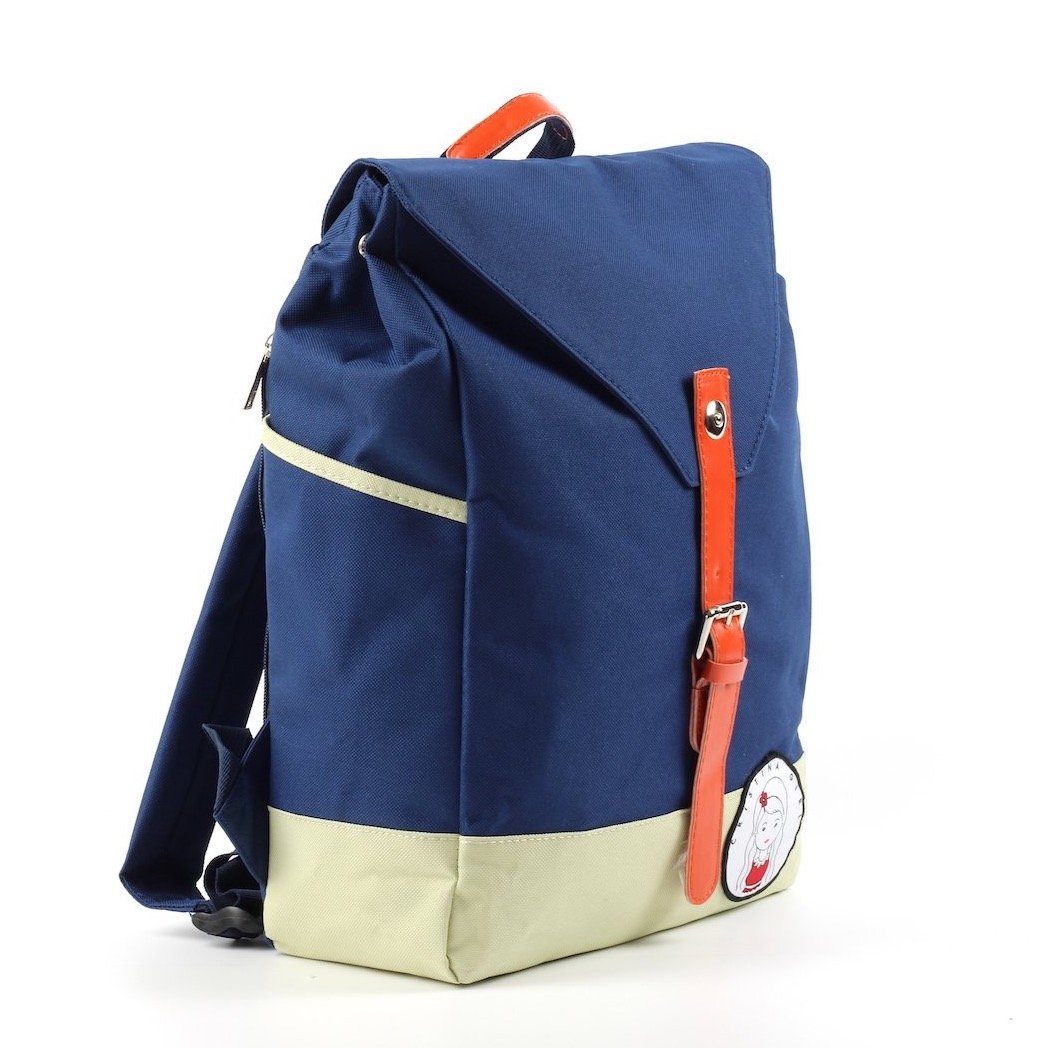 Overnight backpack in five colors, featuring adjustable straps and multiple pockets for organization.