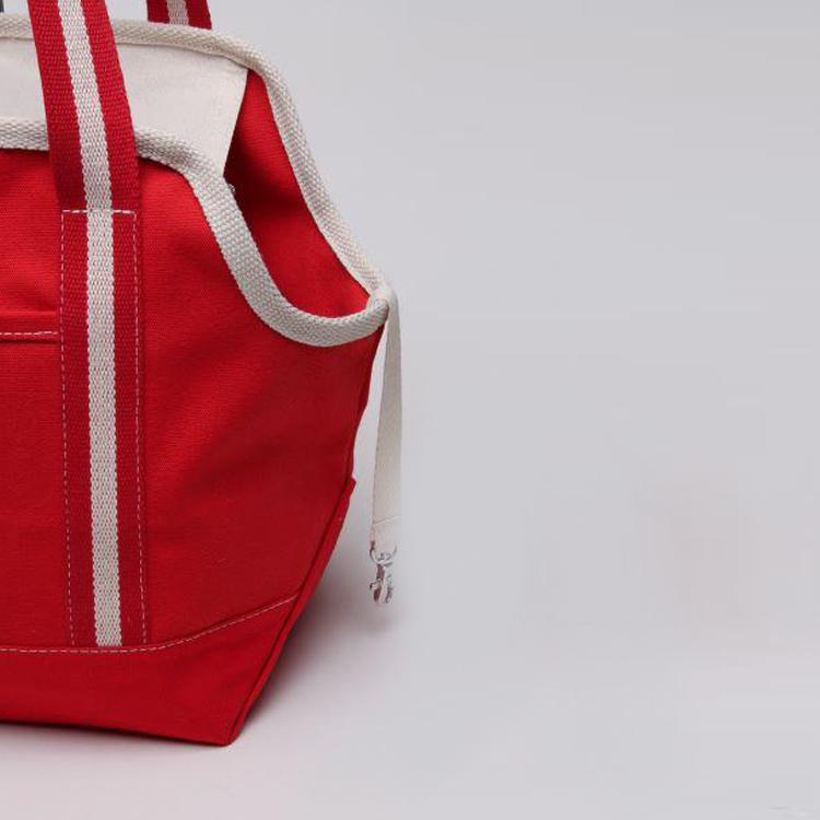 A spacious and stylish Pet Carrier Tote Bag made of heavyweight cotton canvas, featuring a zippered top, peek-a-boo opening, and an outside pocket.