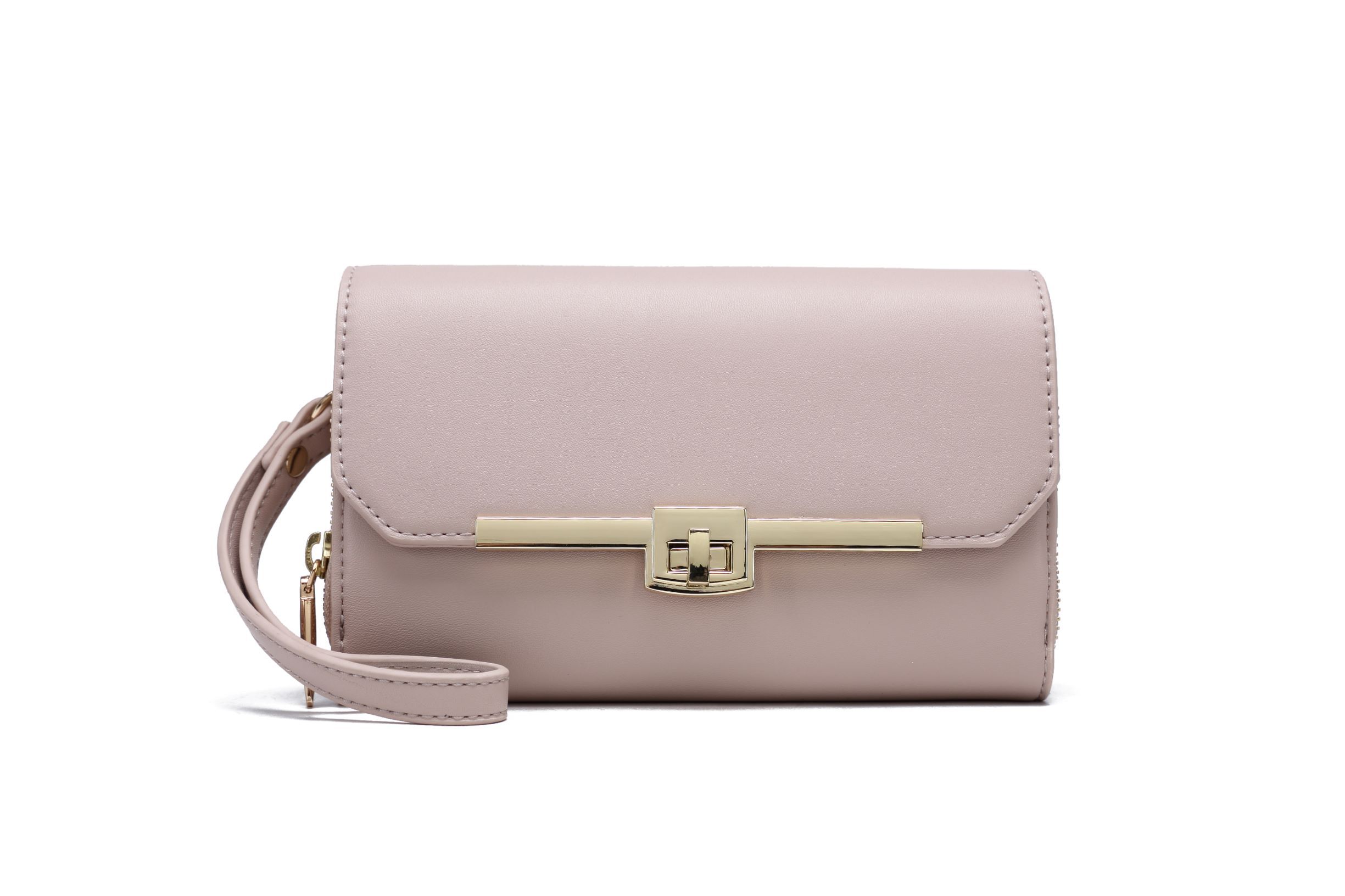 Petite Patty-Pink bag featuring versatile straps and stylish vegan leather design.