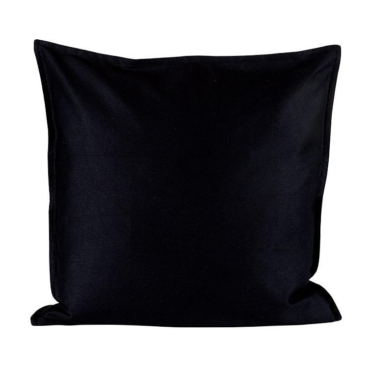 High-quality canvas pillow cover with zippered closure, customizable with monogramming.