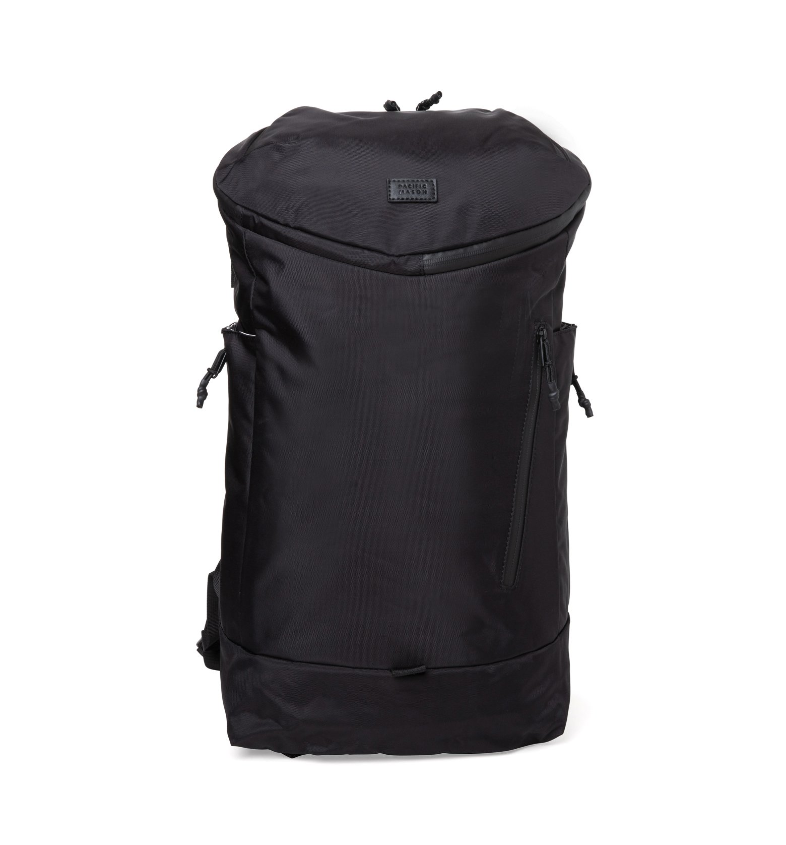 Poche Black Backpack featuring a sleek design, multiple pockets, and a padded laptop sleeve, ideal for stylish organization.