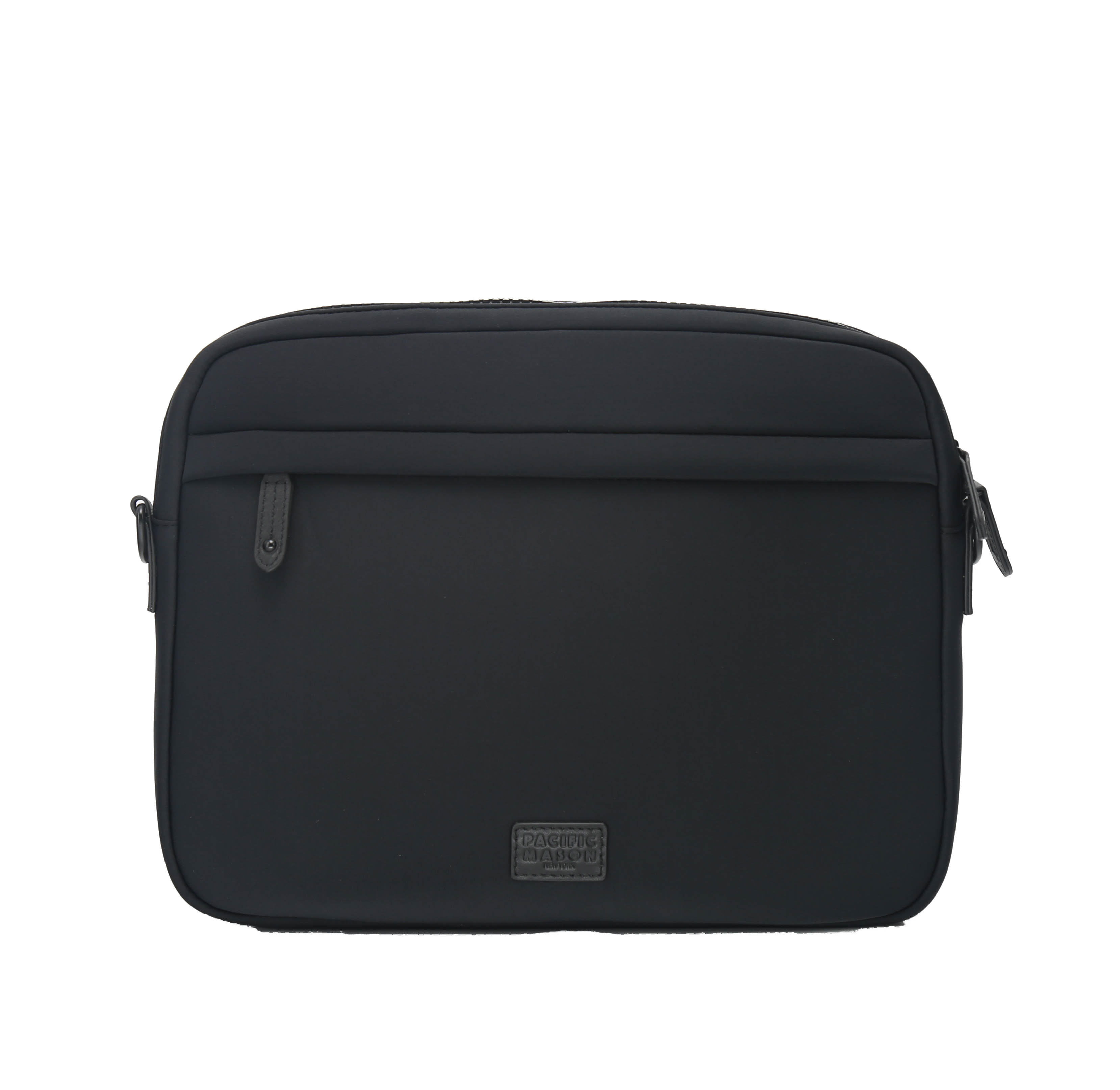 Porta Neoprene ELITE Laptop Organizer in black, featuring padded sleeve and zippered pockets.