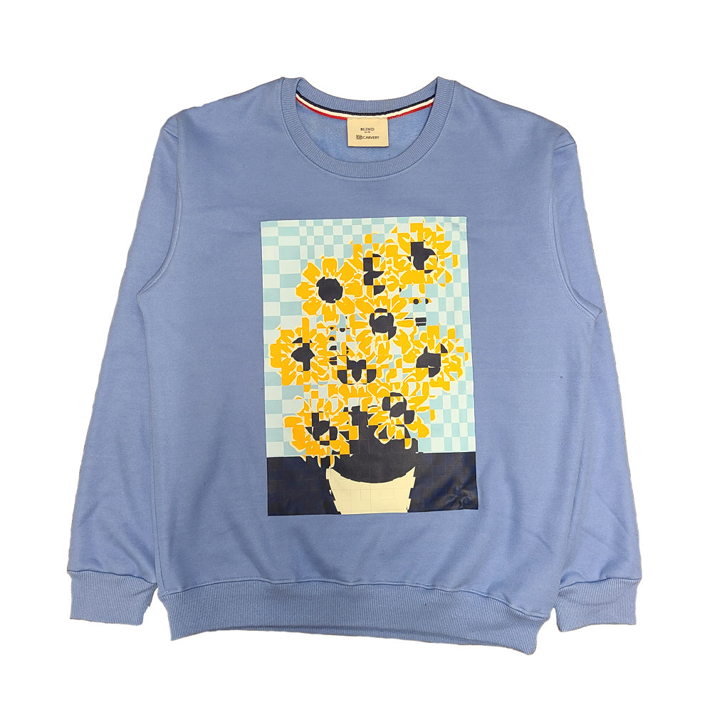 A cozy Printed Sweater in XXL size featuring trendy designs, perfect for casual and semi-formal wear.