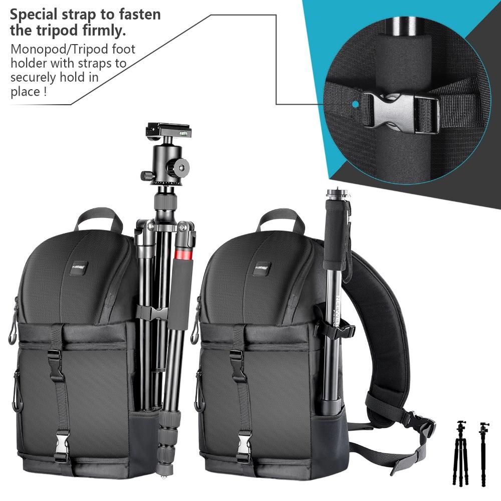 Professional Sling Camera Storage Bag in black, showcasing its durable and waterproof design, perfect for DSLR equipment.