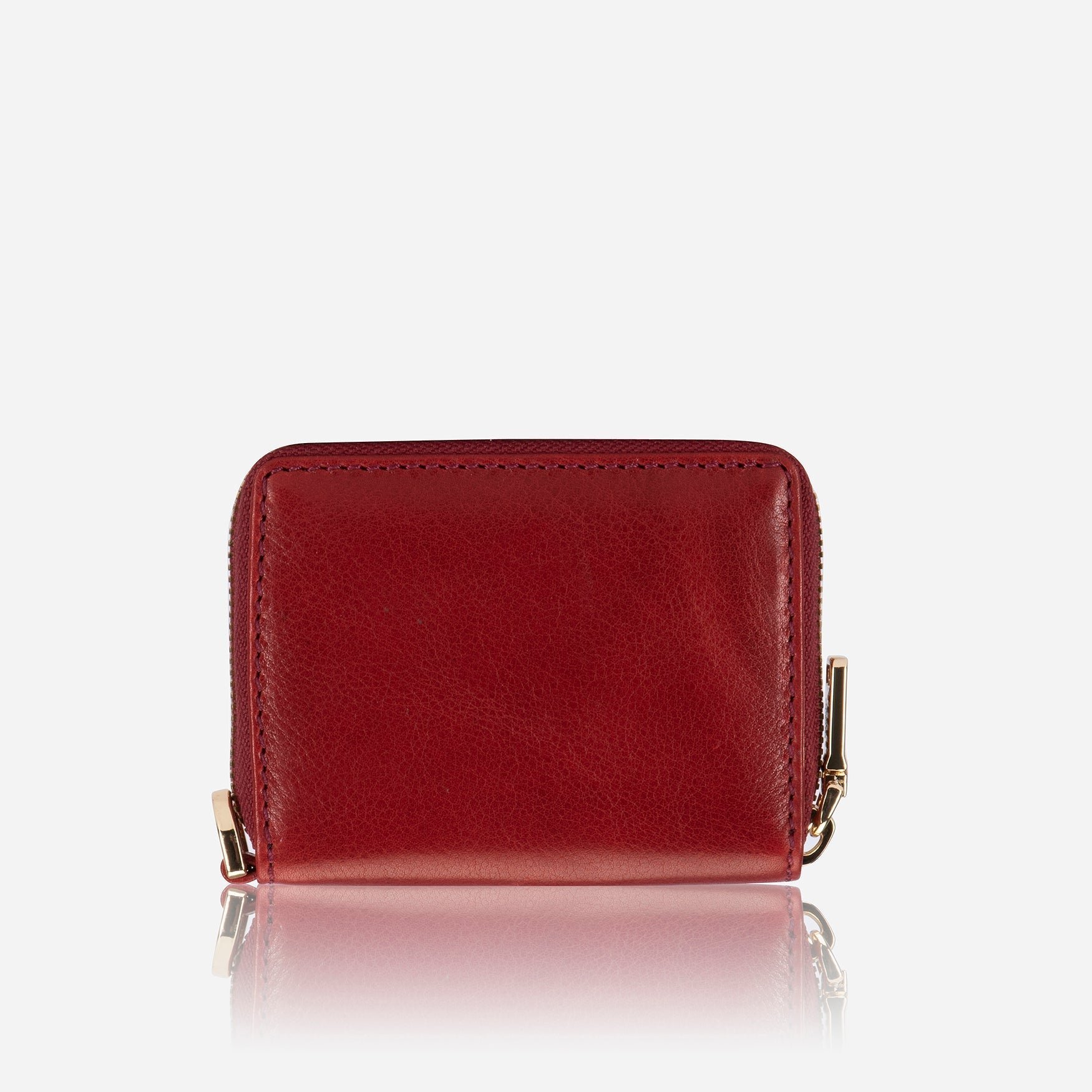 A stylish red multi-card purse featuring multiple card slots and a compact design, perfect for organizing essentials.