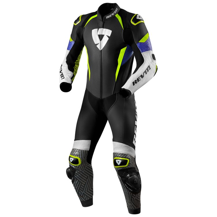 REV'IT! Triton Race Suit showcasing high-quality cowhide and ergonomic design features.