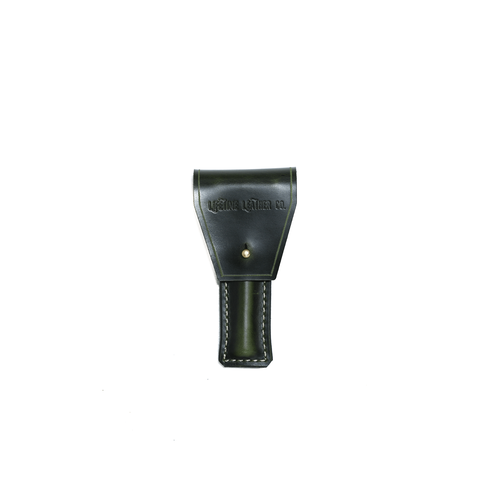 Handcrafted Safety Razor Holder made from full grain leather, designed for double edge razors with personalized options.