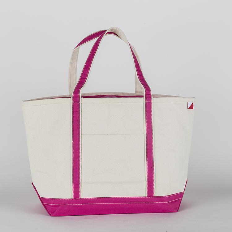 ShoreBags Classic Tote Large featuring reinforced handles and zippered top, ideal for beach and grocery use.