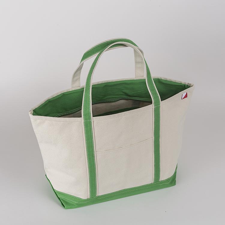 ShoreBags Classic Tote Large featuring reinforced handles and zippered top, ideal for beach and grocery use.