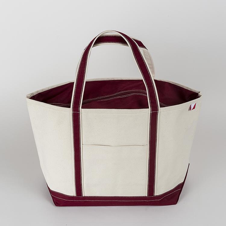 ShoreBags Classic Tote Large featuring reinforced handles and zippered top, ideal for beach and grocery use.