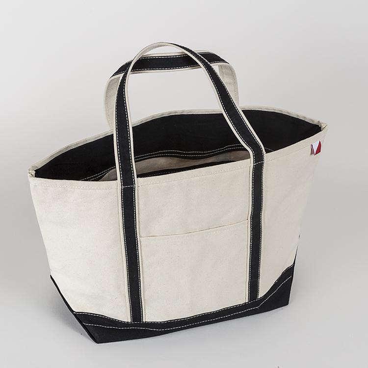 ShoreBags Classic Tote Large featuring reinforced handles and zippered top, ideal for beach and grocery use.