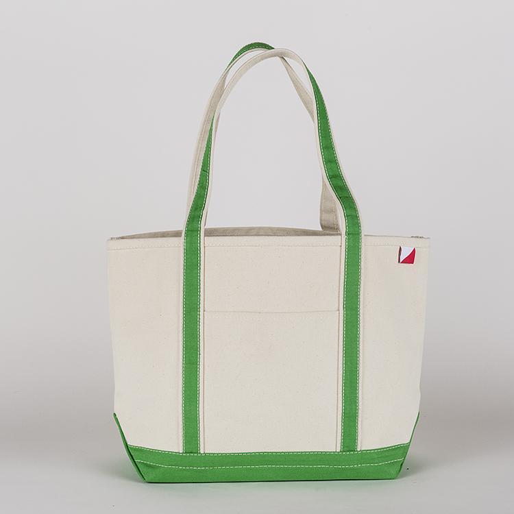 ShoreBags Classic Tote Medium in vibrant colors with double bottom and reinforced handles, showcasing its spacious interior and 360-degree pockets.