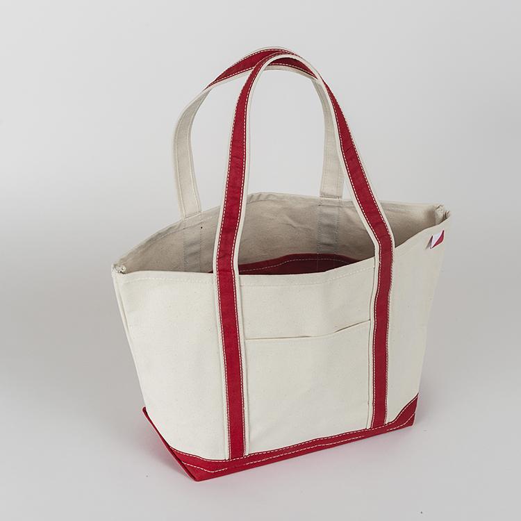 ShoreBags Classic Tote Medium in vibrant colors with double bottom and reinforced handles, showcasing its spacious interior and 360-degree pockets.