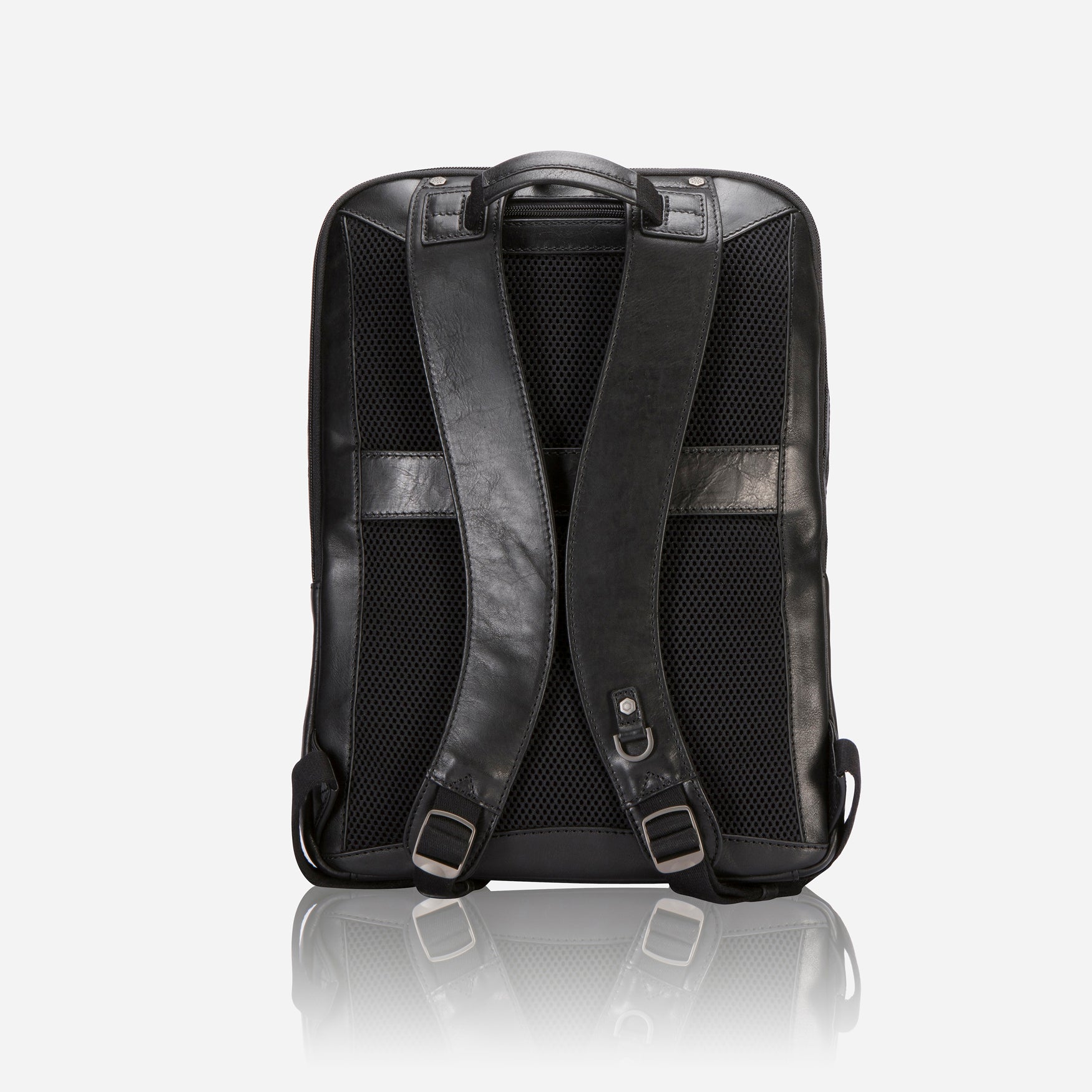 Single Compartment Backpack in black, featuring a spacious main compartment and padded shoulder straps for comfort.