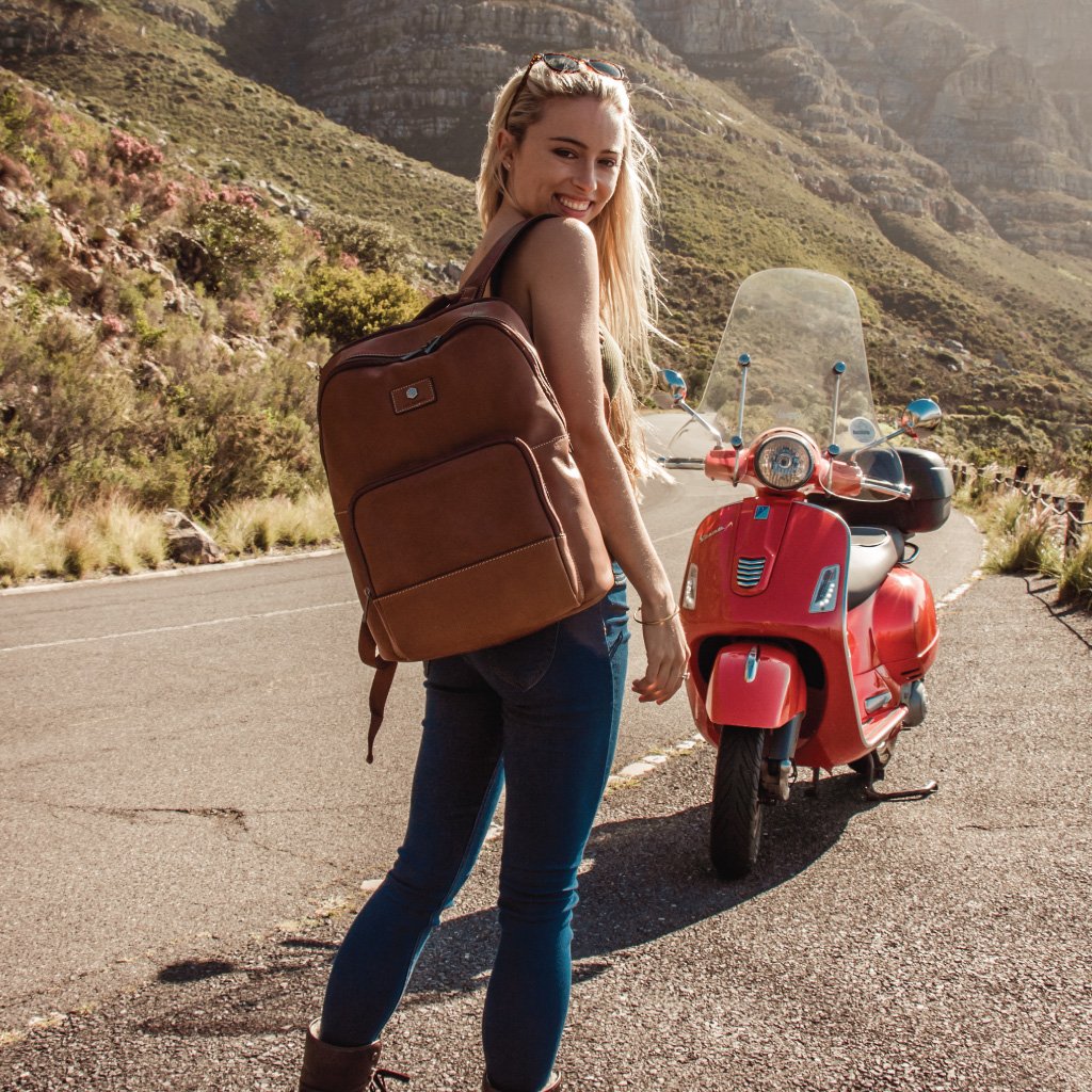 Single Compartment Backpack in black, featuring a spacious main compartment and padded shoulder straps for comfort.