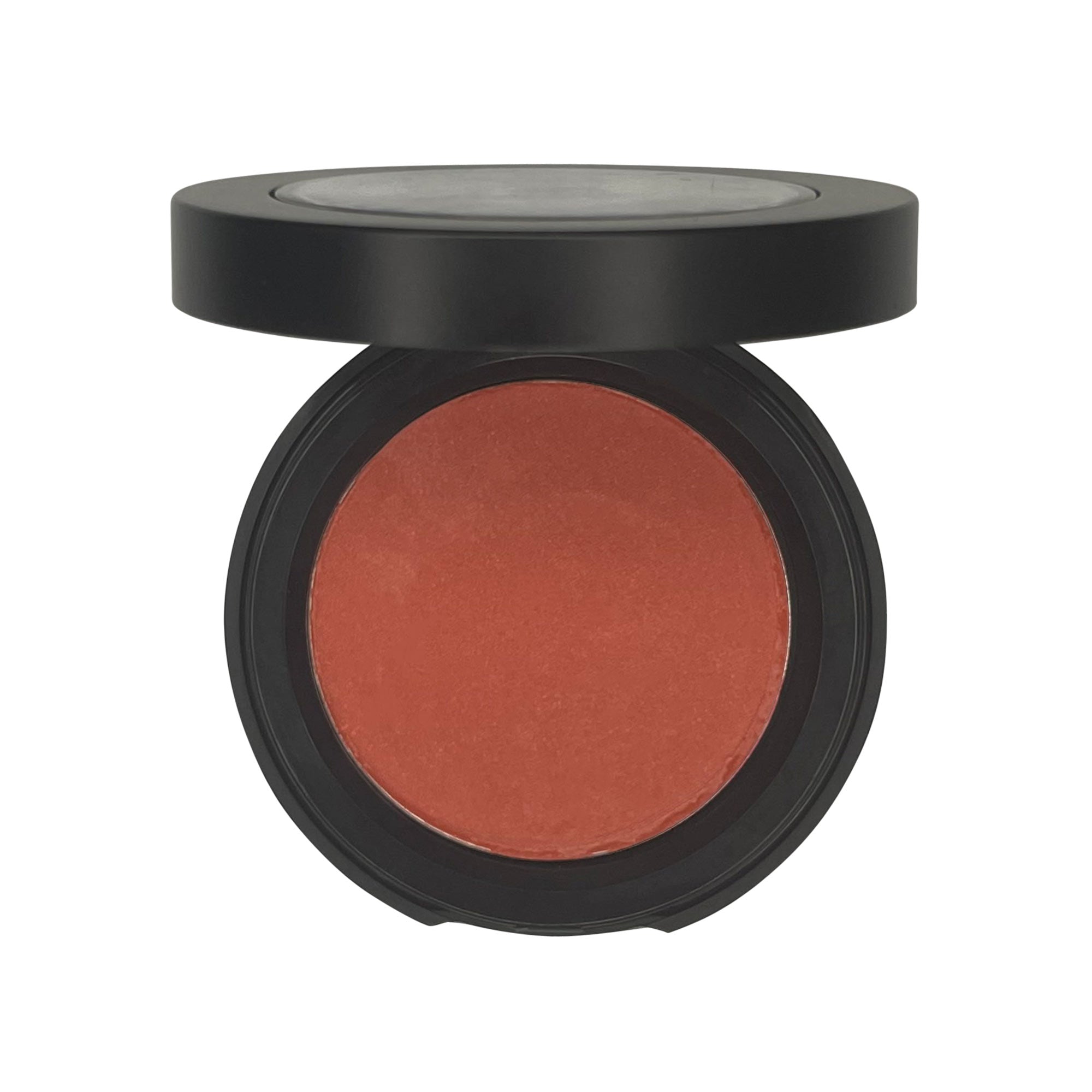 Single Pan Blush in Snapdragon shade, showcasing its silky texture and vibrant color in a compact design.