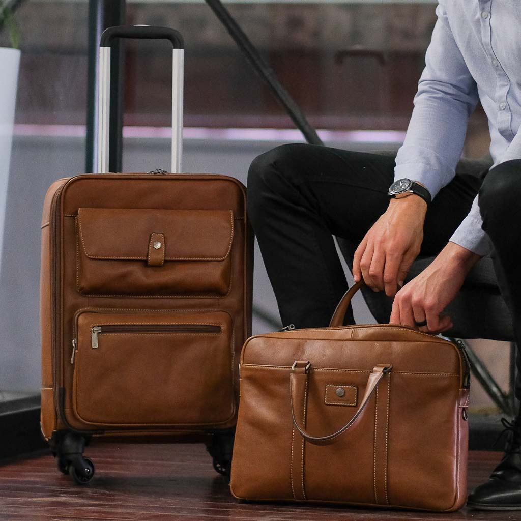 Colt Slim Laptop Briefcase featuring a sleek design, durable fabric, and comfortable carrying options, perfect for professionals.