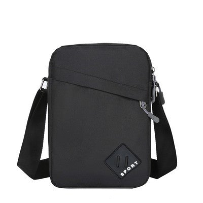 Small Leisure Oxford Business Canvas Messenger Bag in a stylish design, featuring a zipper closure and soft handle, ideal for professionals.