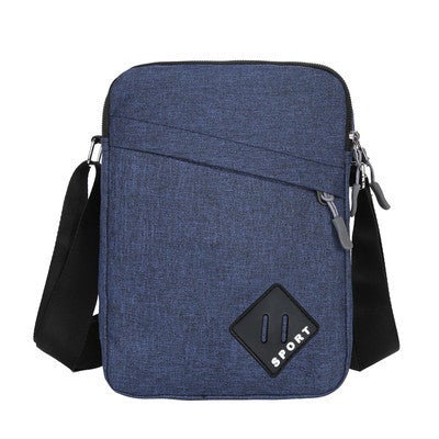 Small Leisure Oxford Business Canvas Messenger Bag in a stylish design, featuring a zipper closure and soft handle, ideal for professionals.