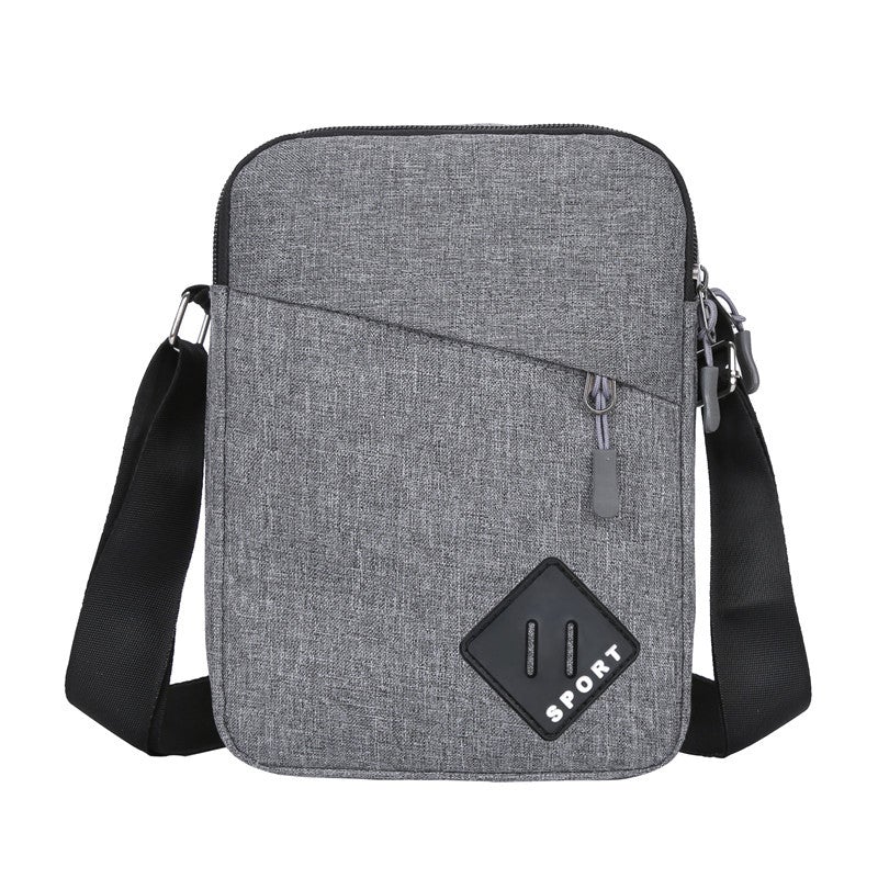 Small Leisure Oxford Business Canvas Messenger Bag in a stylish design, featuring a zipper closure and soft handle, ideal for professionals.