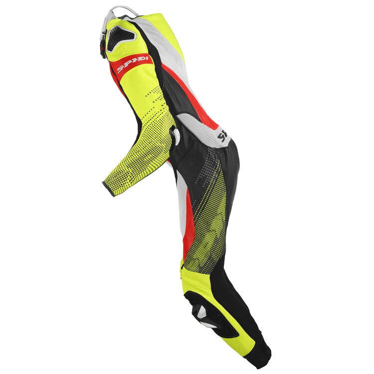 Spidi Supersonic Pro Perforated Race Suit showcasing premium Italian cowhide and advanced protective features.