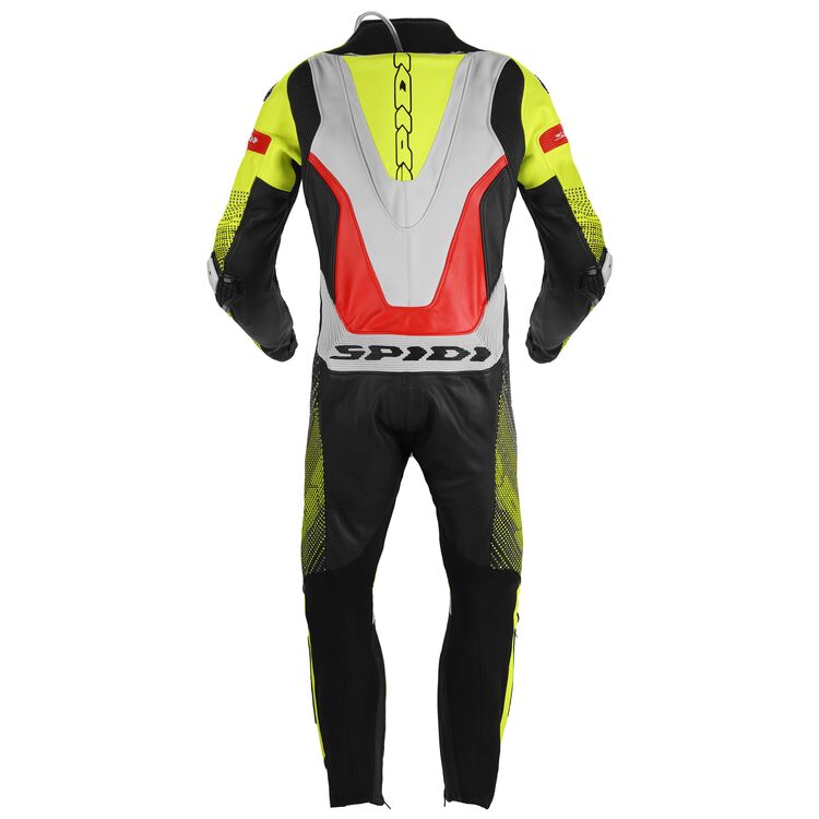 Spidi Supersonic Pro Perforated Race Suit showcasing premium Italian cowhide and advanced protective features.