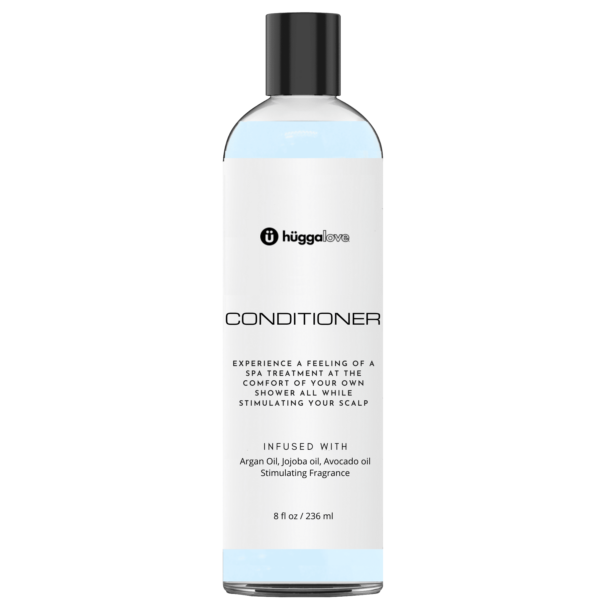 8oz bottle of Stimulating Conditioner with a sleek design, showcasing its moisturizing formula and natural ingredients.