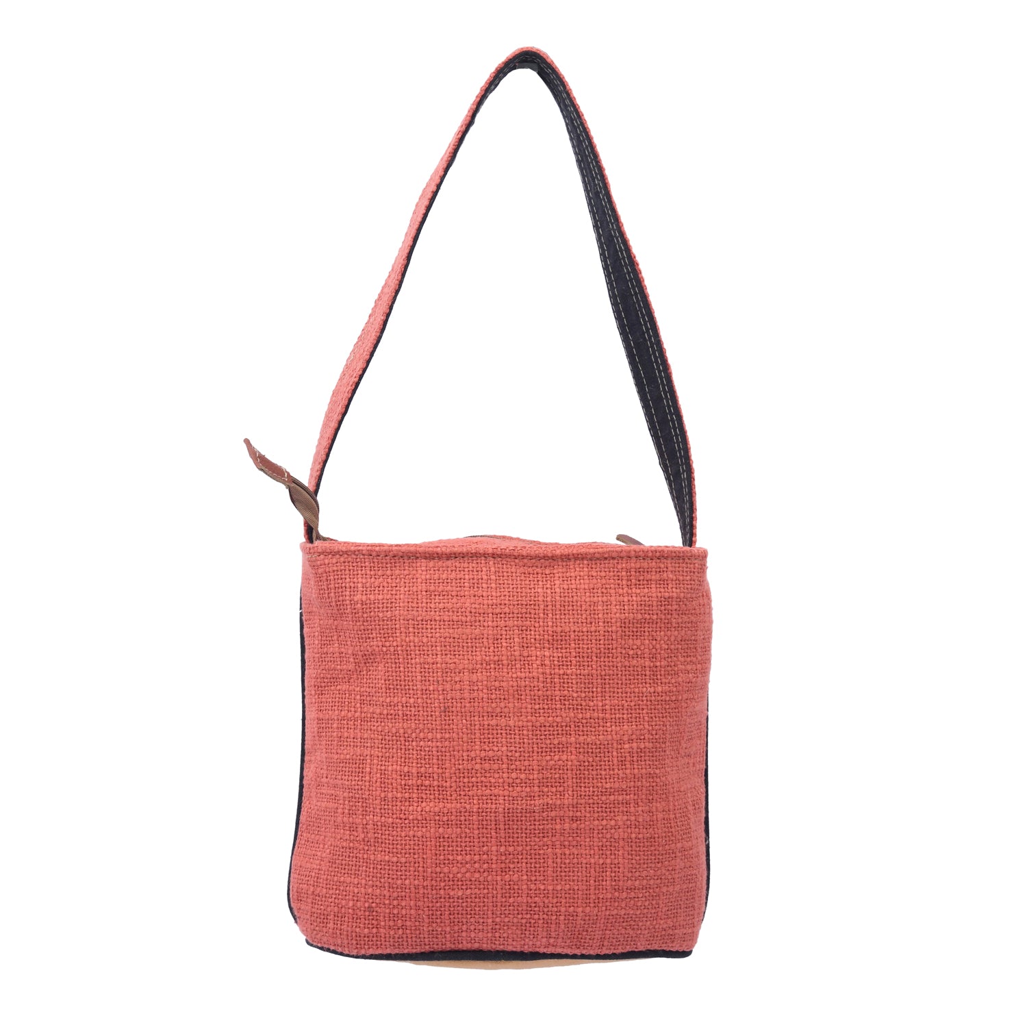 Tabo Shoulder Bag made of cotton fabric, leather, and canvas, featuring a stylish design suitable for kids and adults.