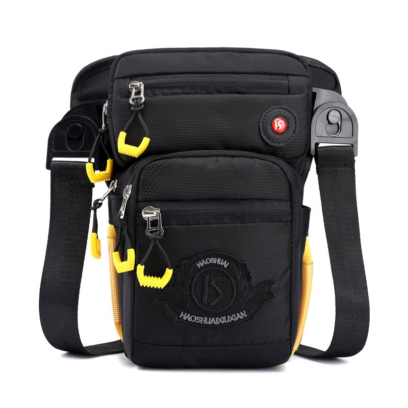 Tactical Leisure Sports Multifunctional Messenger Bag made of durable Oxford cloth, featuring multiple pockets and a waterproof design, ideal for casual outings.