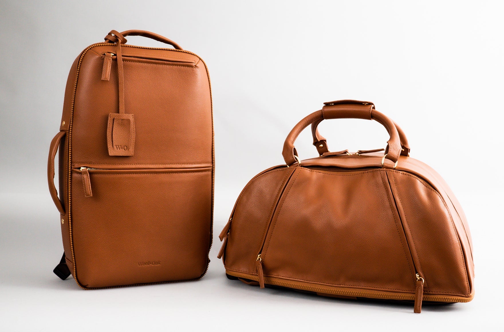 A versatile 5-in-1 Carry-On Bag displayed in various styles including a duffle, briefcase, and backpack.