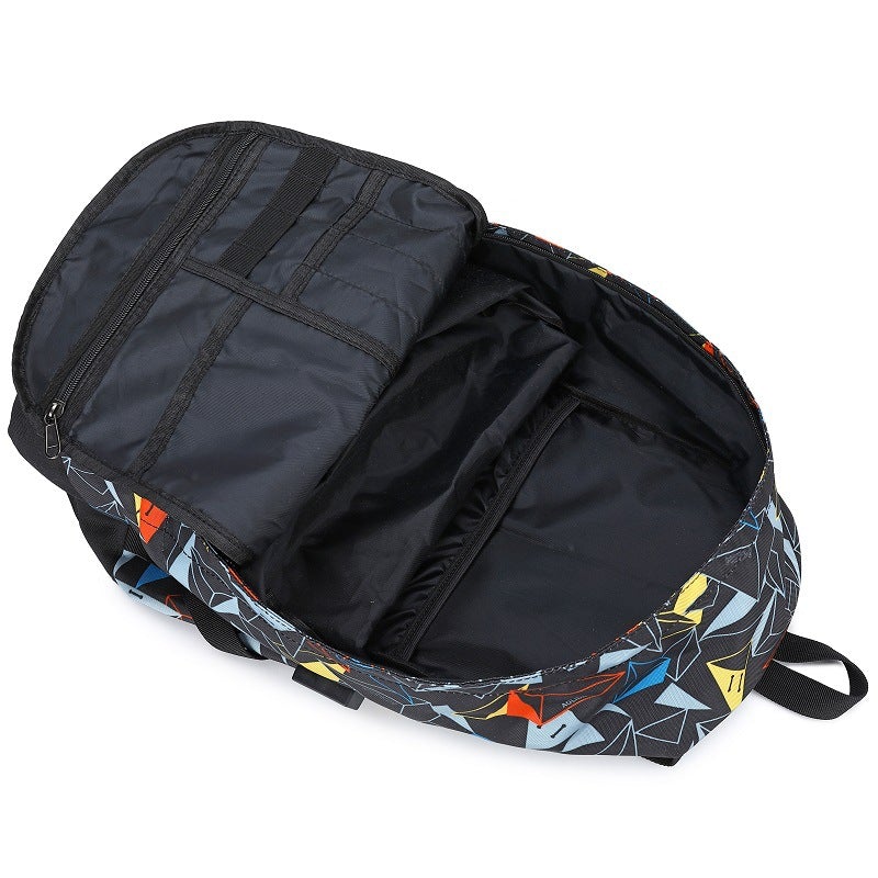 Thermal Transfer Backpack in Oxford textile, featuring multiple compartments and a trendy design, ideal for students.