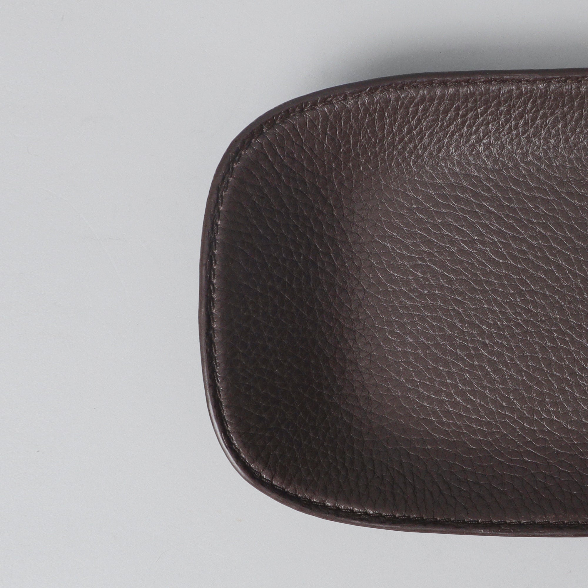 Tokyo Tray made of premium full grain leather, showcasing its elegant design and craftsmanship.