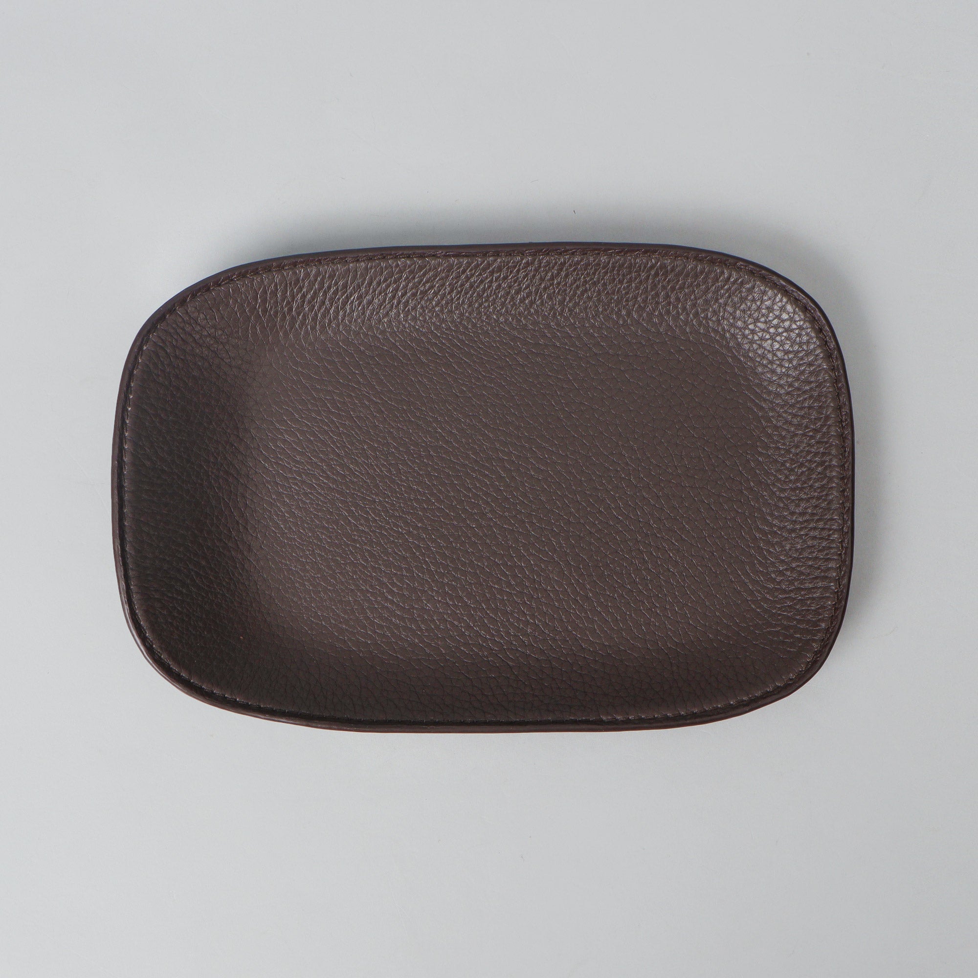 Tokyo Tray made of premium full grain leather, showcasing its elegant design and craftsmanship.