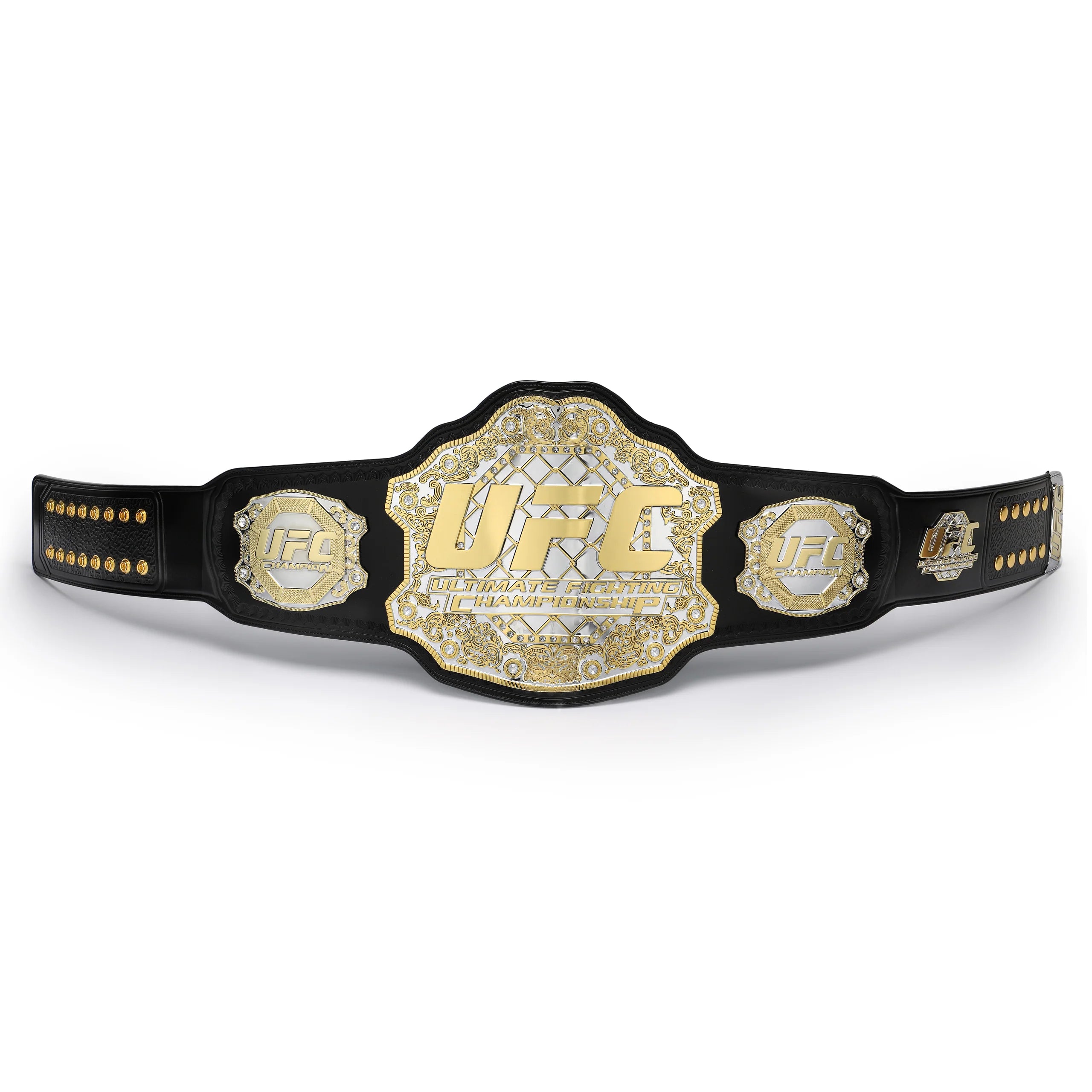 UFC Replica Classic Championship Belt featuring 25 stones and flags representing UFC history.