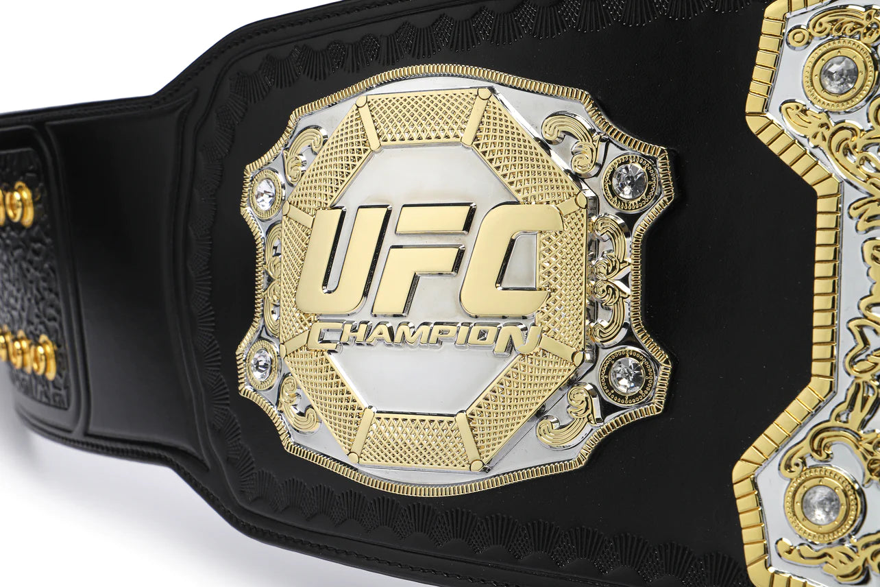 UFC Replica Classic Championship Belt featuring 25 stones and flags representing UFC history.