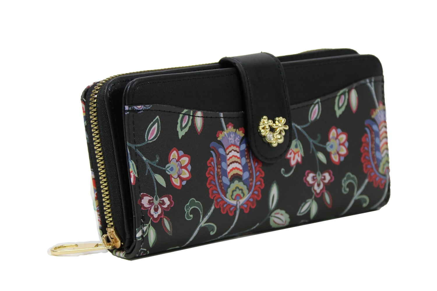 Wallet W1449 in sleek design, showcasing multiple card slots and cash compartment.