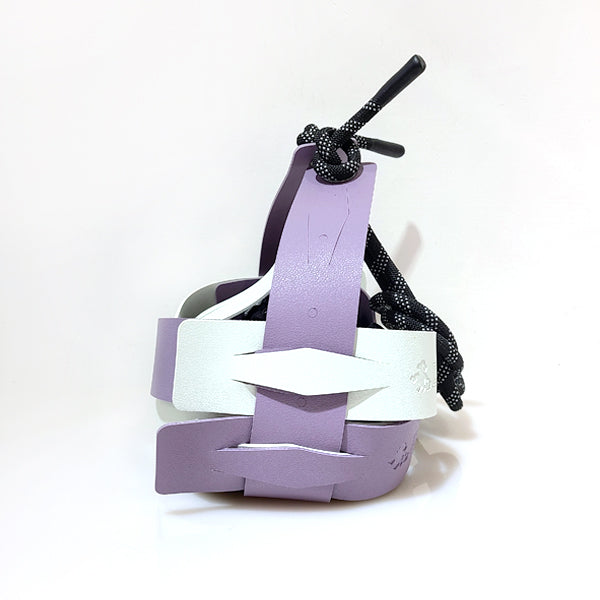 Weaveasy Cross Bag with colorful straps and adjustable rope, showcasing its customizable design and included pouch.