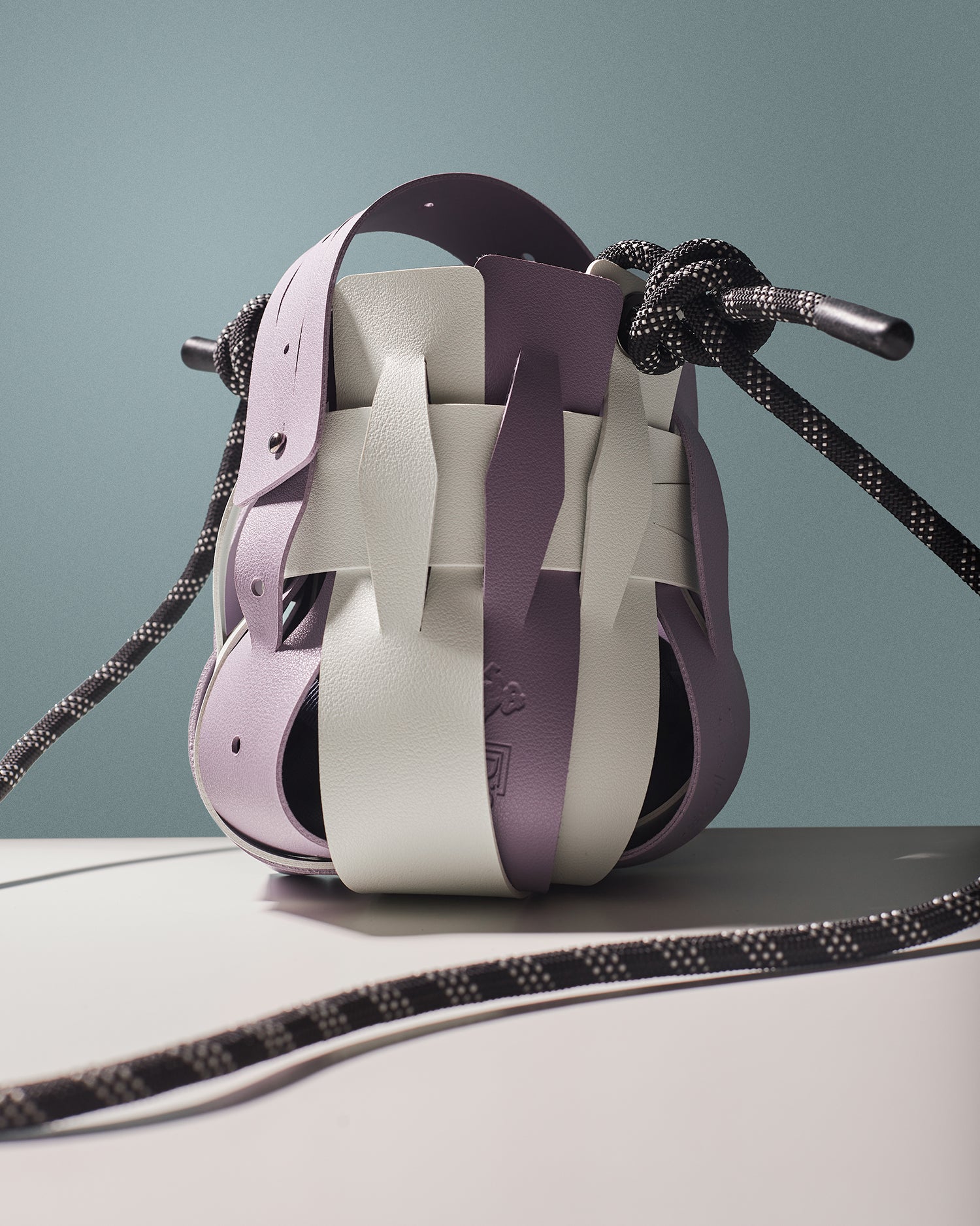 Weaveasy Dome Bag with colorful straps and adjustable design, showcasing its unique customization features.