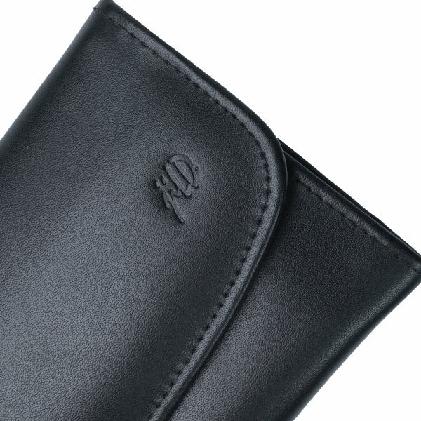 Elegant women leather clutch wallet with magnetic flip closure, designed for organizing cards, cash, and mobile phone.