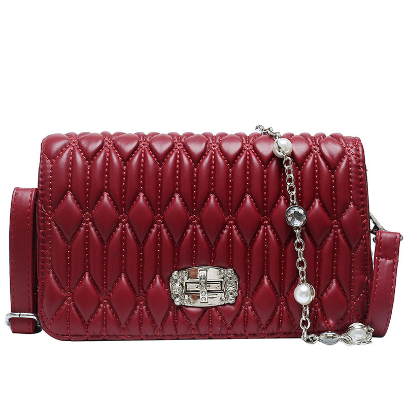 Women's Casual Braided Shoulder Slung Banquet Bag in various colors with braided strap design.