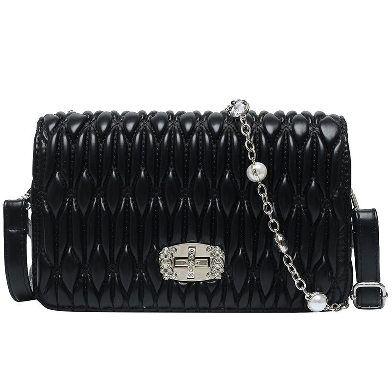 Women's Casual Braided Shoulder Slung Banquet Bag in various colors with braided strap design.