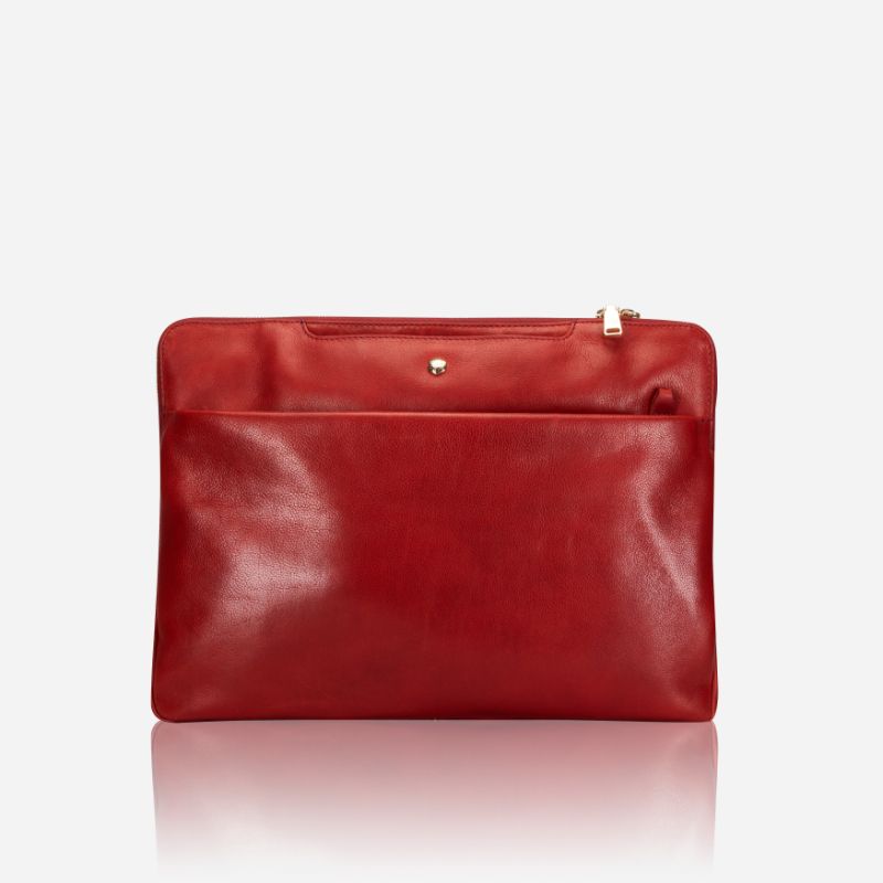 Zulu Laptop Sleeve in vibrant red color, designed for stylish protection of laptops.